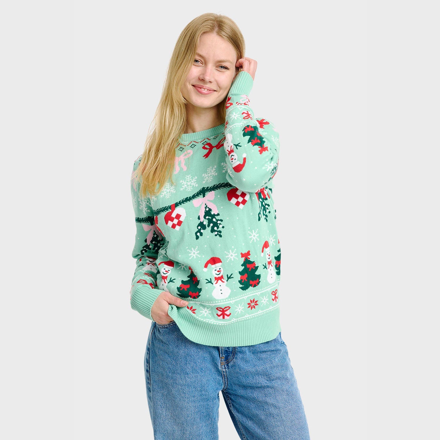 The Bow Christmas Sweater β Women
